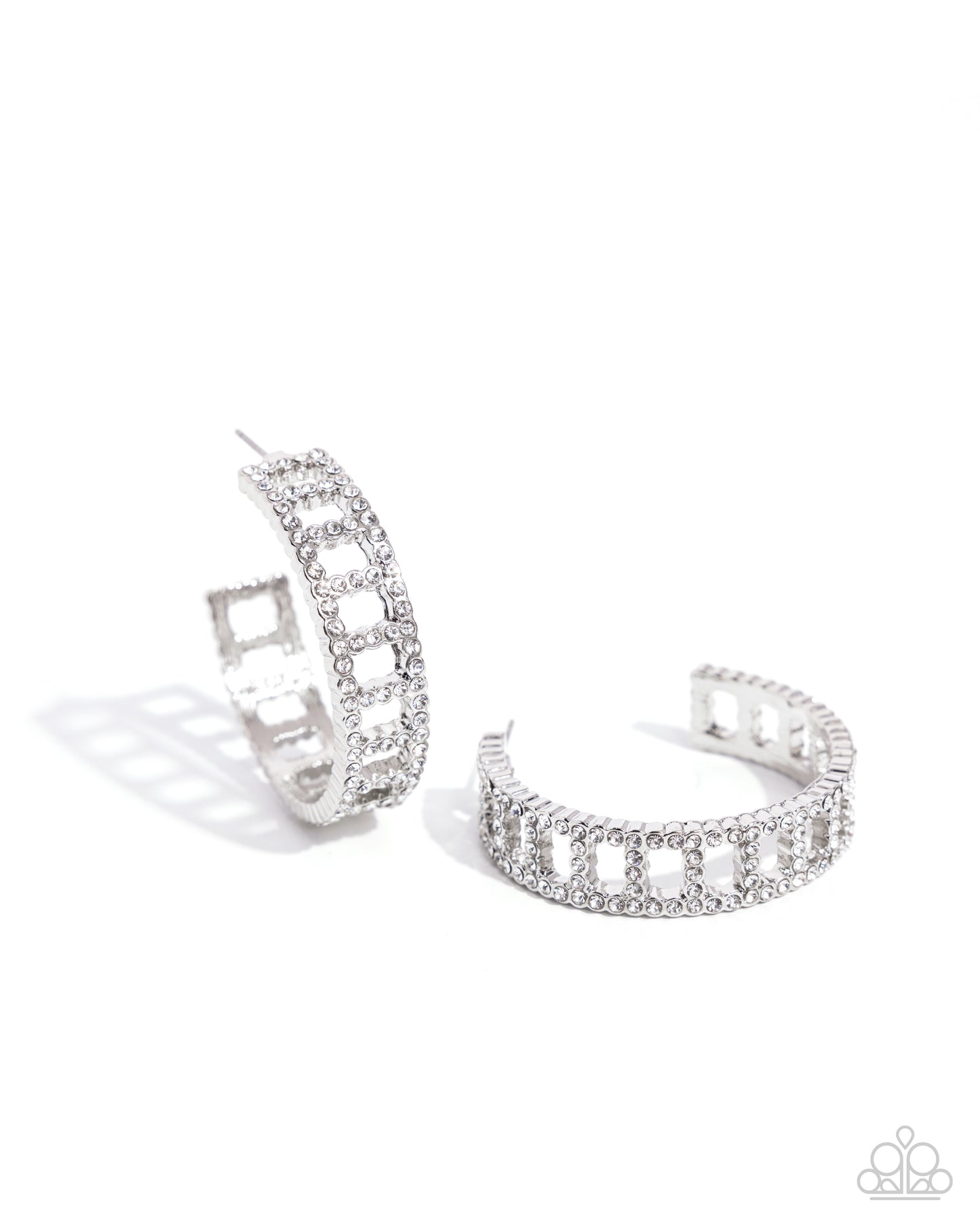 Paparazzi Acessories - Bridging Brilliance - White Earring