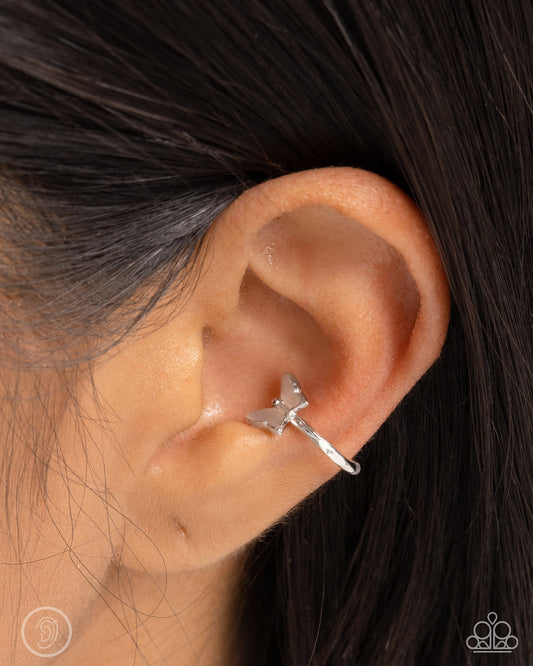 Paparazzi Accessories - Aerial Attitude - Silver Earring