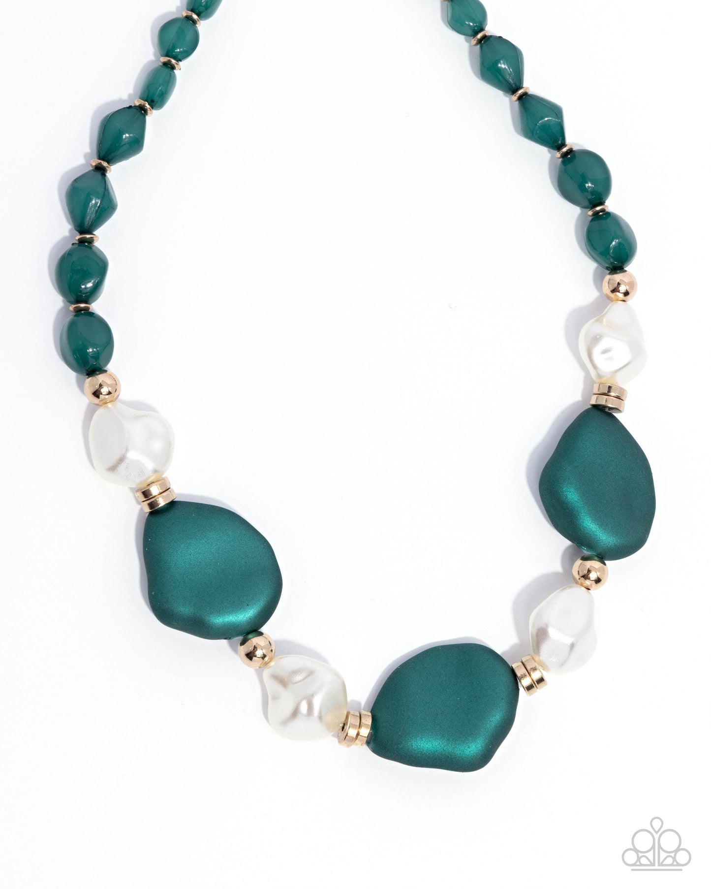 Paparazzi Accessories - Forever Feature - Green Necklace