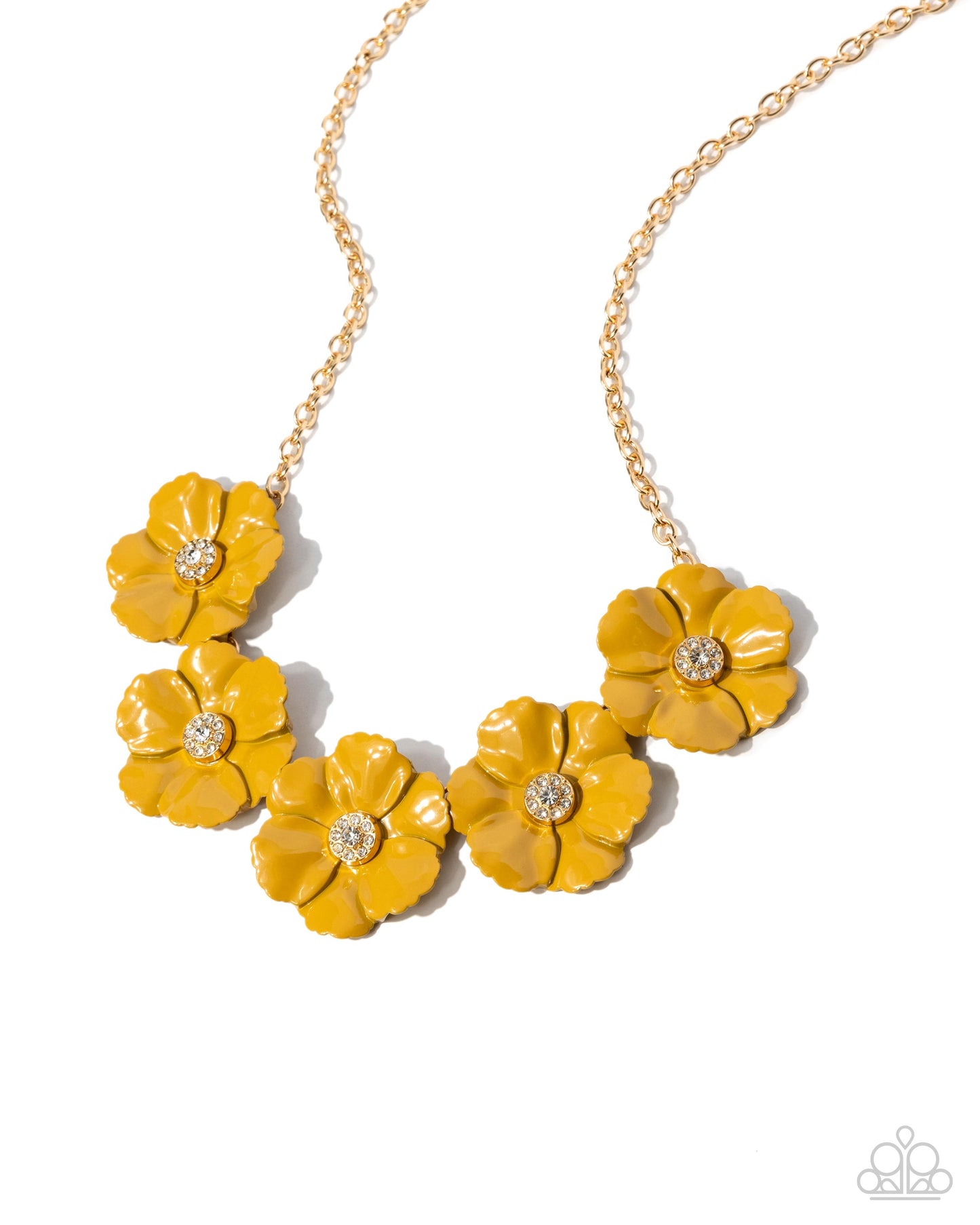 Paparazzi Accessories - Floral Favor - Yellow Necklace