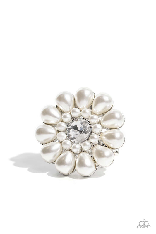 Paparazzi Accessories - PEARL Talk - White Ring