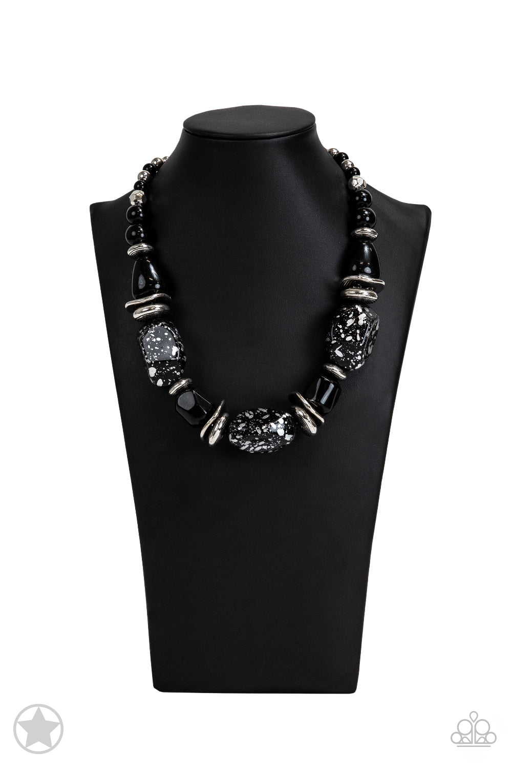 Paparazzi Accessories - -In Good Glazes - Black Necklace