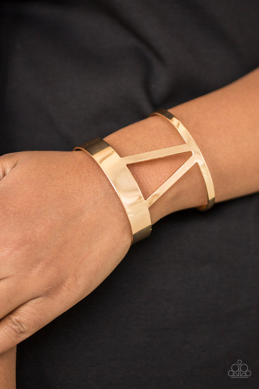 Paparazzi Accessories - Rural Ruler - Gold Bracelet