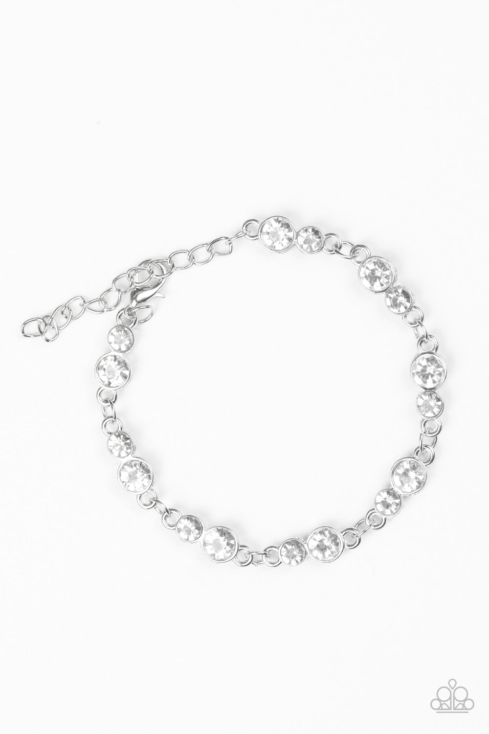 Paparazzi  Accessories - Twinkle Twinkle Little STARLET- White Bracelet