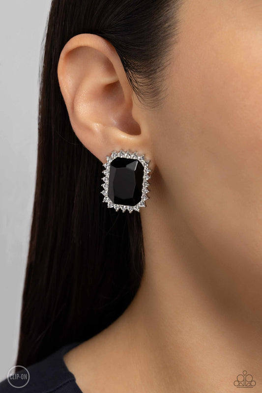 Paparazzi Accessories - Insta Famous - Black Earring