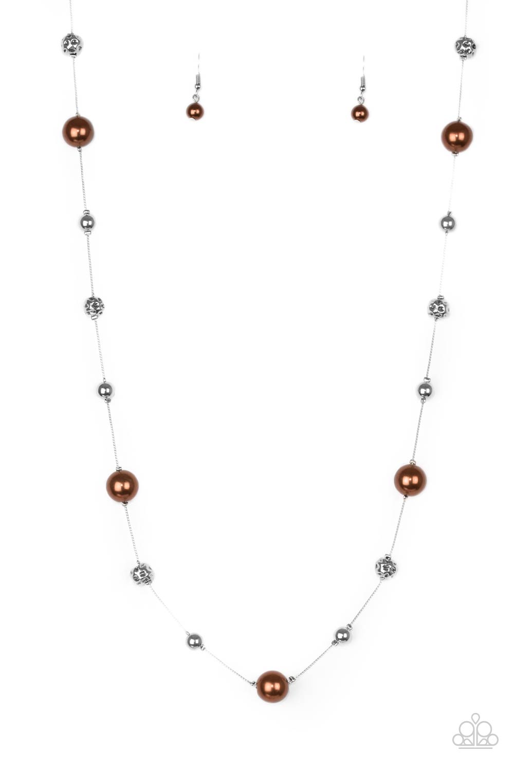 Paparazzi Accessories - Eloquently Eloquent - Brown Necklace