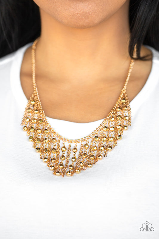 Paparazzi Accessories - Rebel Remix - Gold Necklace