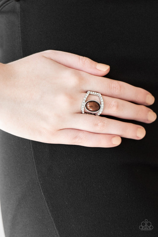 Paparazzi Accessories - Radiating Riches - Brown Ring