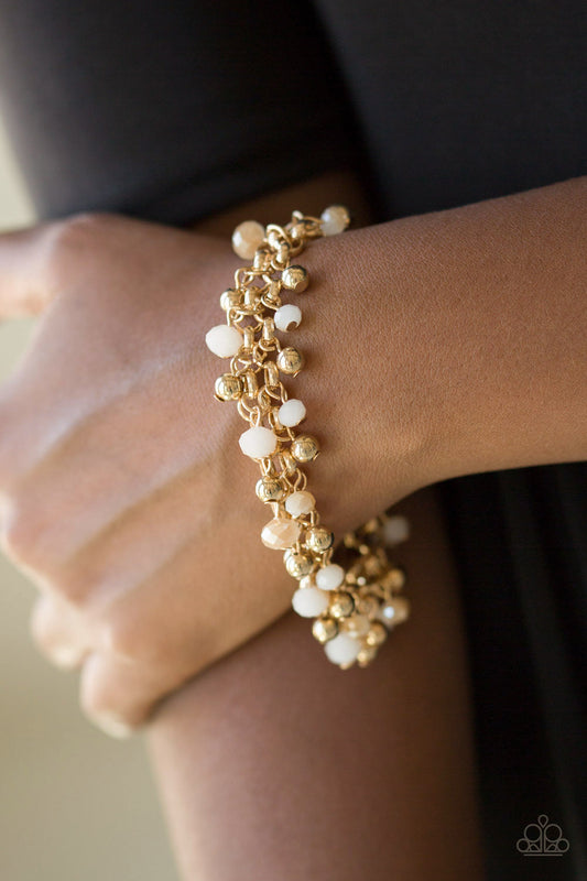 Paparazzi Accessories - Just For The FUND Of It! - Gold Bracelet