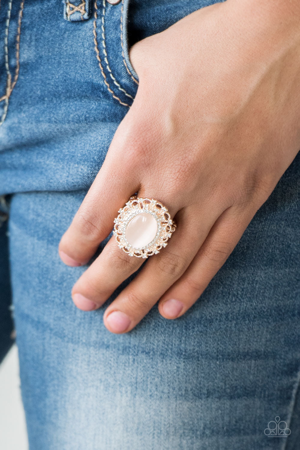 Paparazzi Accessories - BAROQUE The Spell - Rose Gold Ring