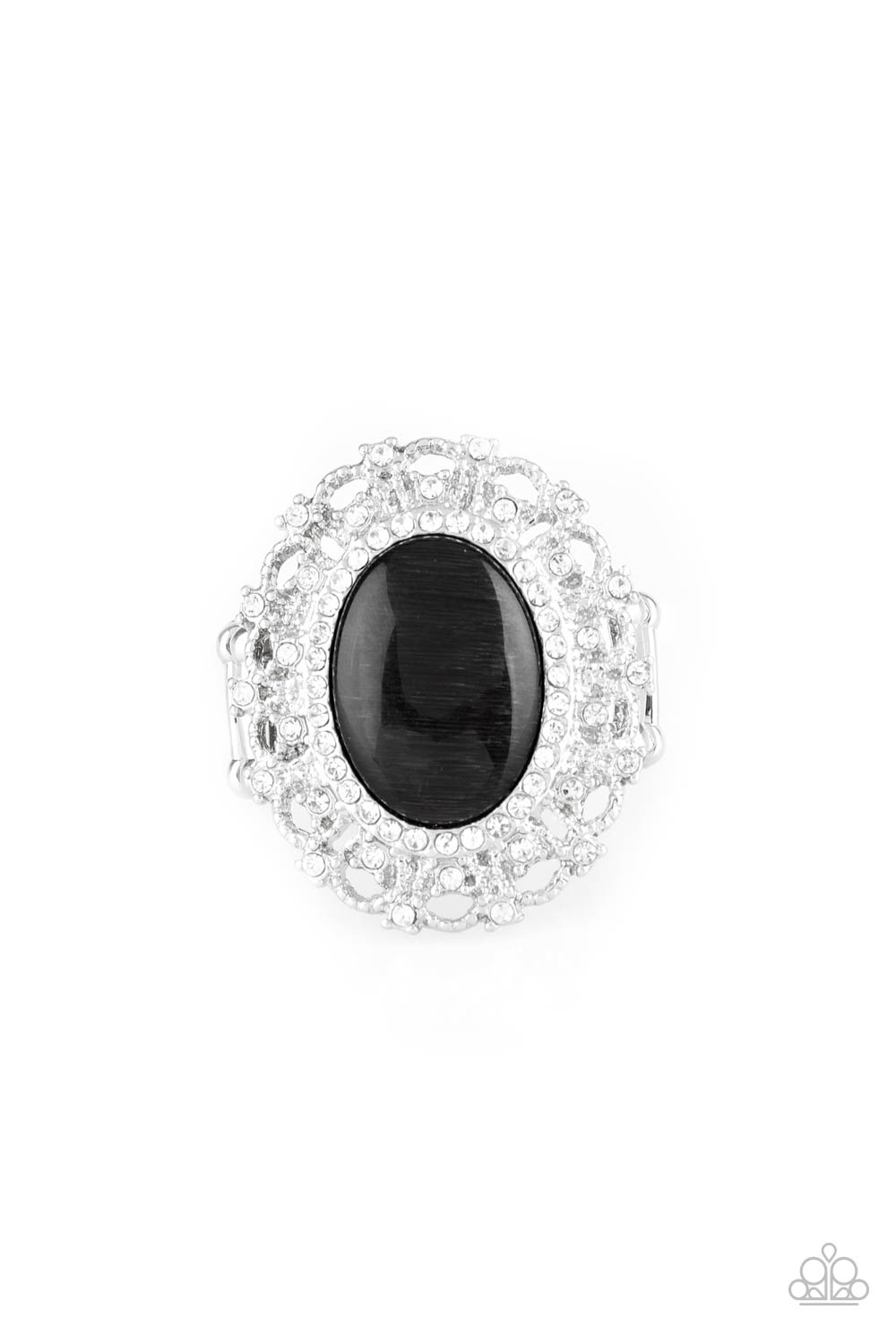 Paparazzi Accessories - BAROQUE The Spell - Black Ring