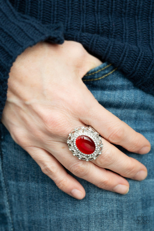 Paparazzi Accessories - BAROQUE The Spell - Red Ring