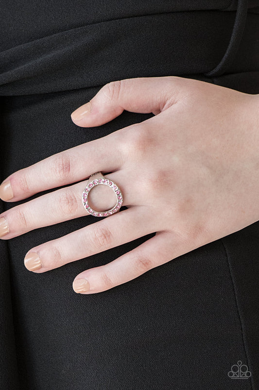 Paparazzi Accessories - One-GLAM Band - Pink Ring
