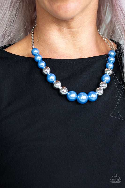 Paparazzi Accessories - Take Note - Blue Necklace