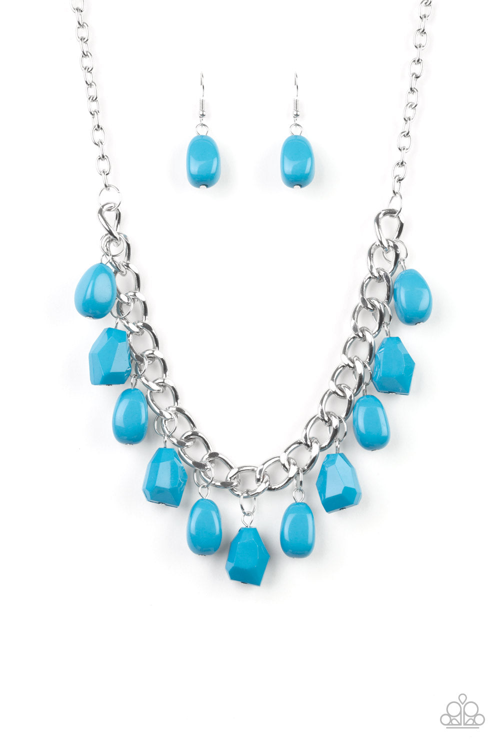 Paparazzi Accessories - Take The COLOR Wheel! - Blue Necklace