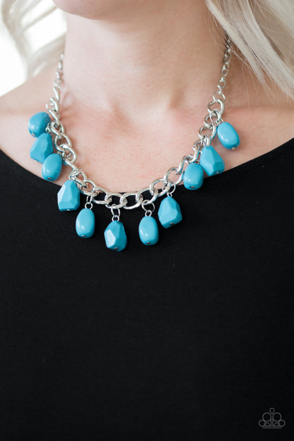 Paparazzi Accessories - Take The COLOR Wheel! - Blue Necklace