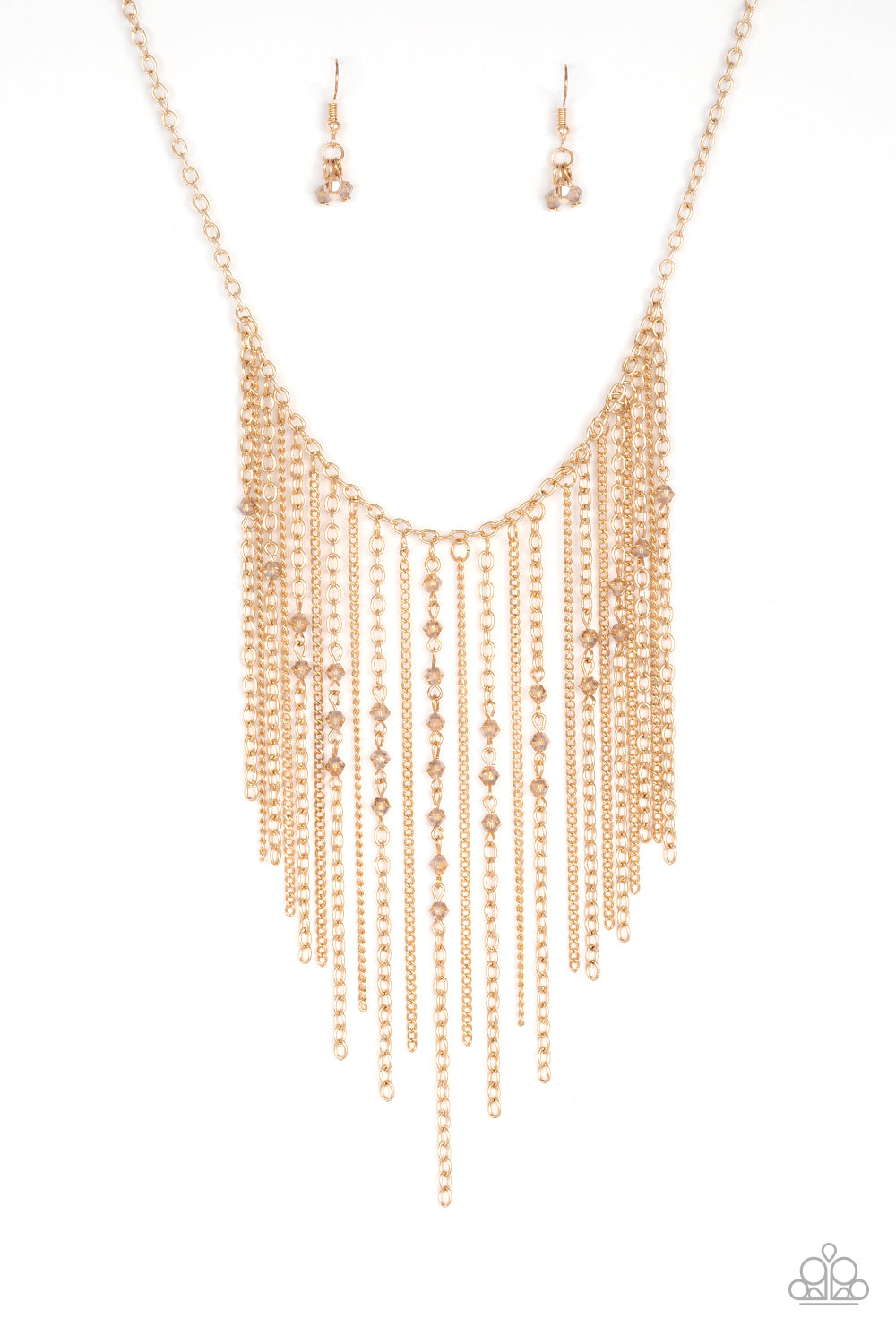 Paparazzi Accessories - First Class Fringe - Gold Necklace