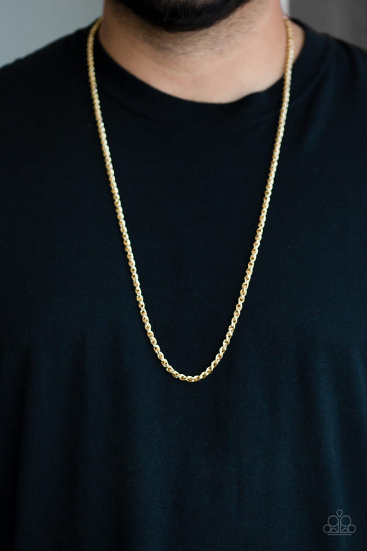 Paparazzi Accessories - Jump Street - Gold Necklace