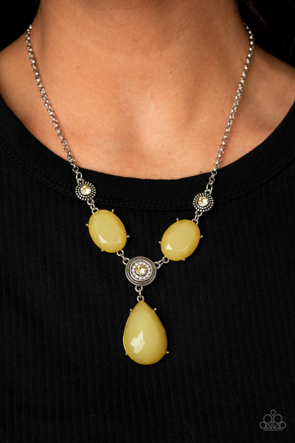 Paparazzi Accessories - Heirloom Hideaway - Yellow Necklace