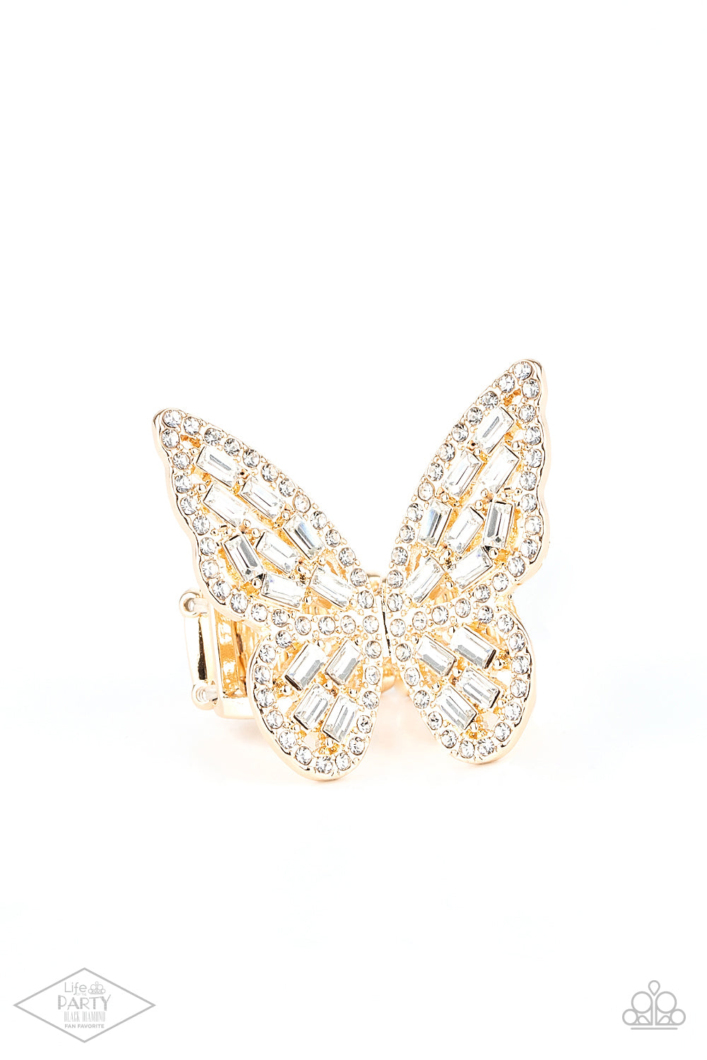 Paparazzi Accessories - Flauntable Flutter - Gold Butterfly Ring