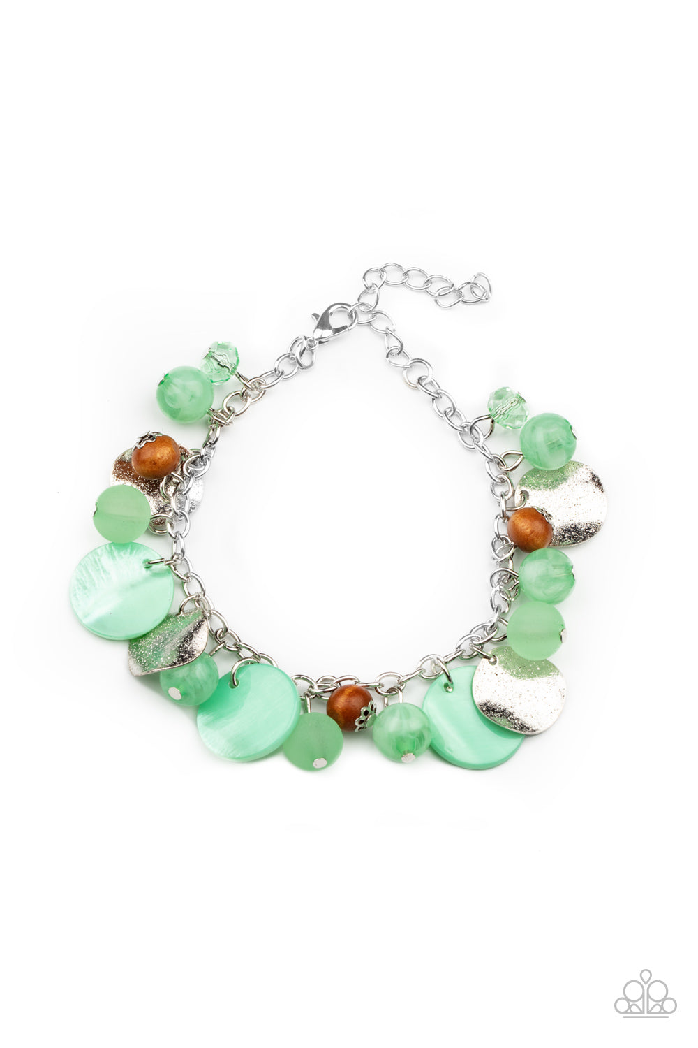 Paparazzi Accessories - Springtime Springs - Green Bracelet