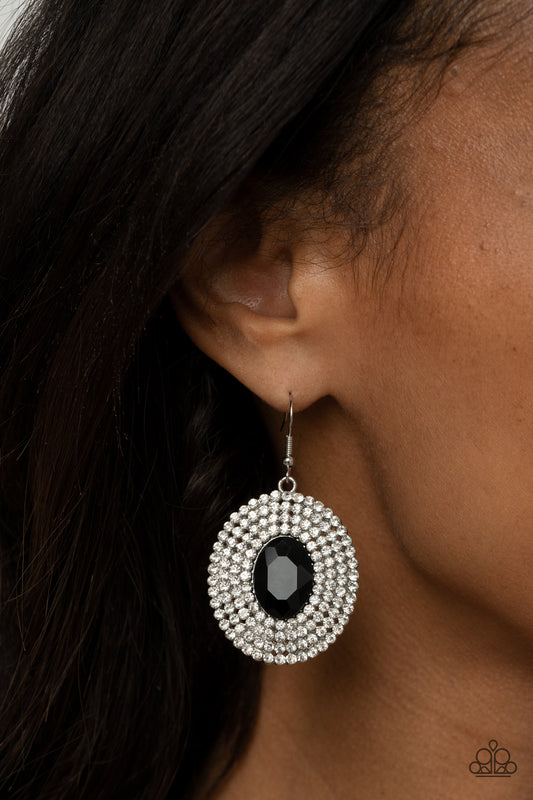 Paparazzi Accessories - FIERCE Field - Black Earring