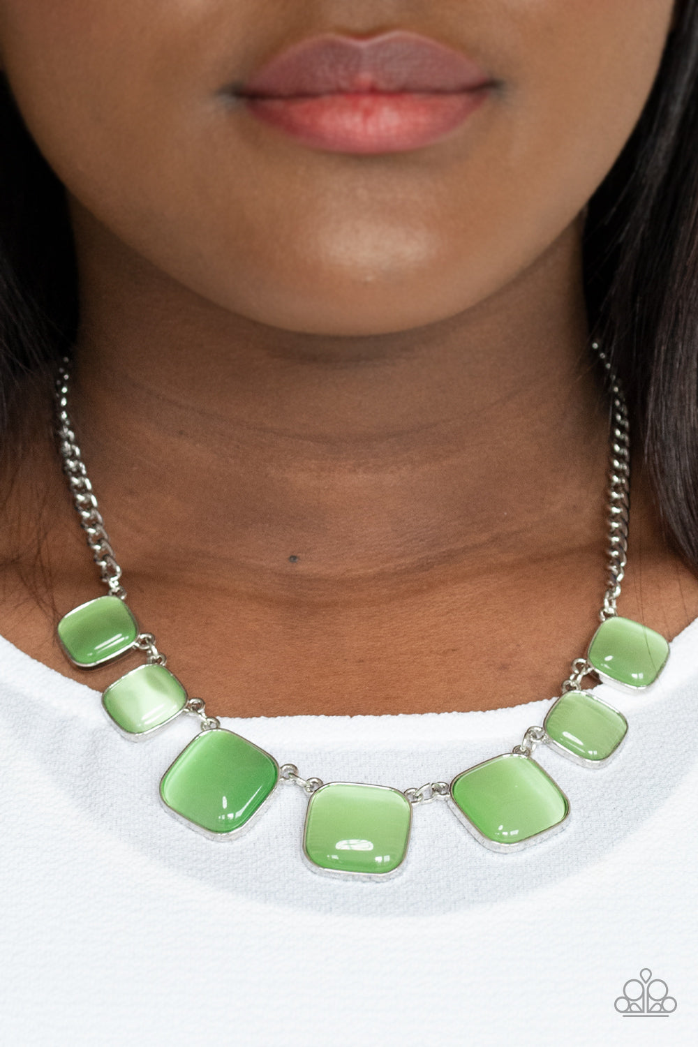 Paparazzi Accessories - Aura Allure - Green Necklace