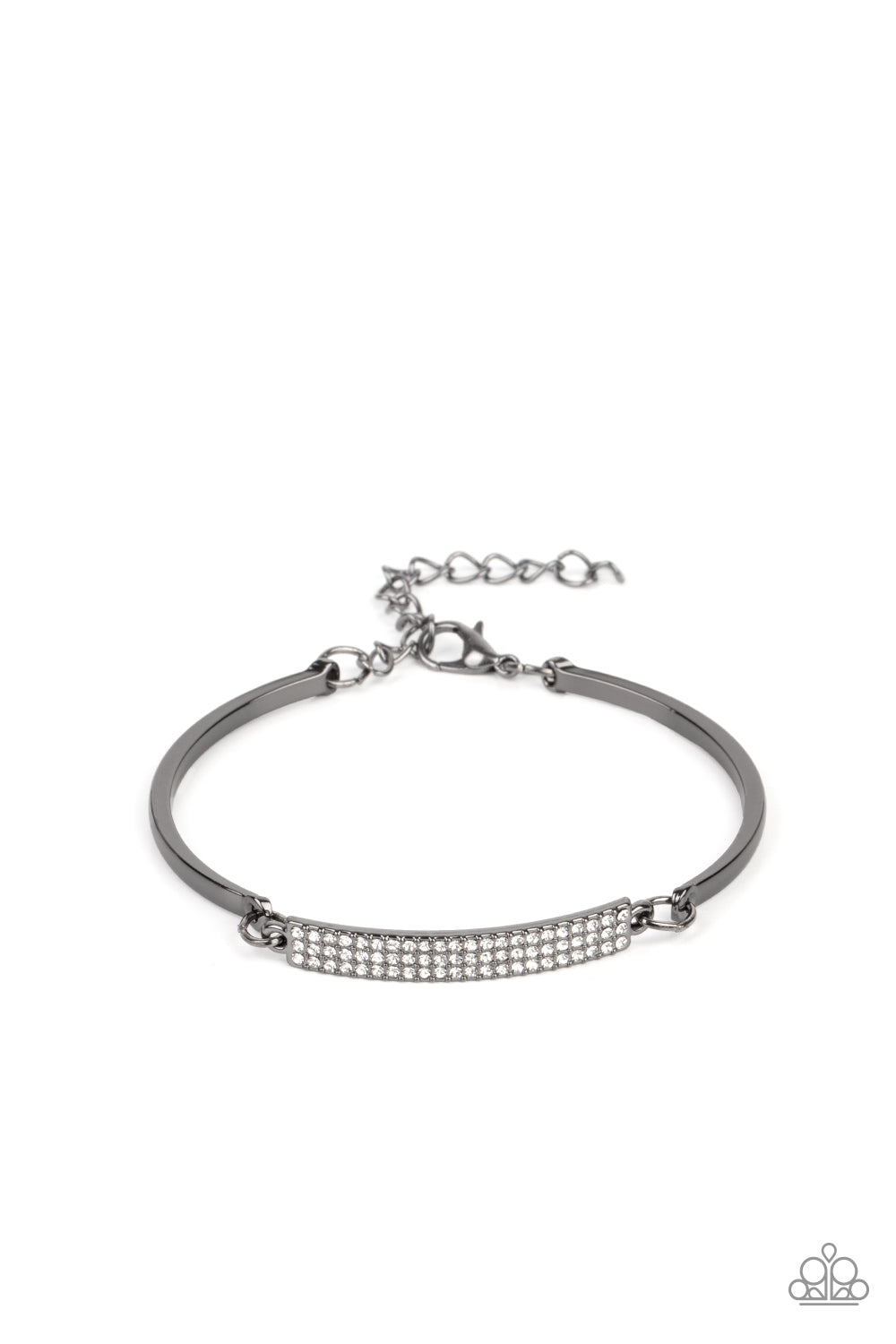 Paparazzi Accessories - Showy Sparkle - Black Bracelet