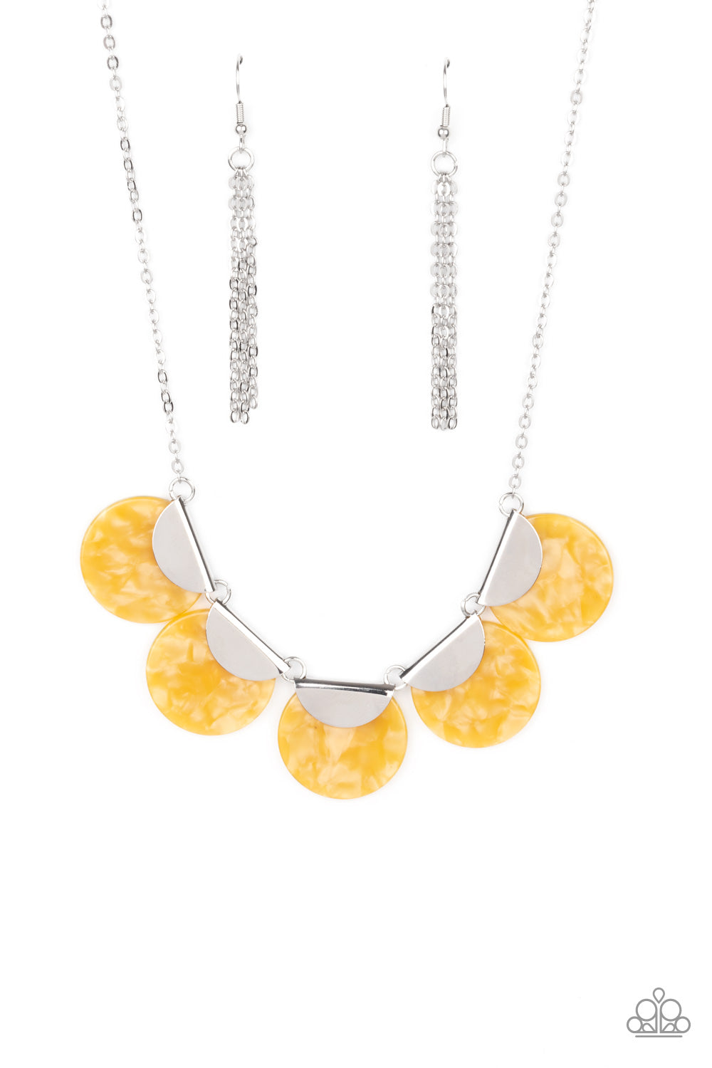 Paparazzi Accessories - Mermaid Oasis - Yellow Necklace