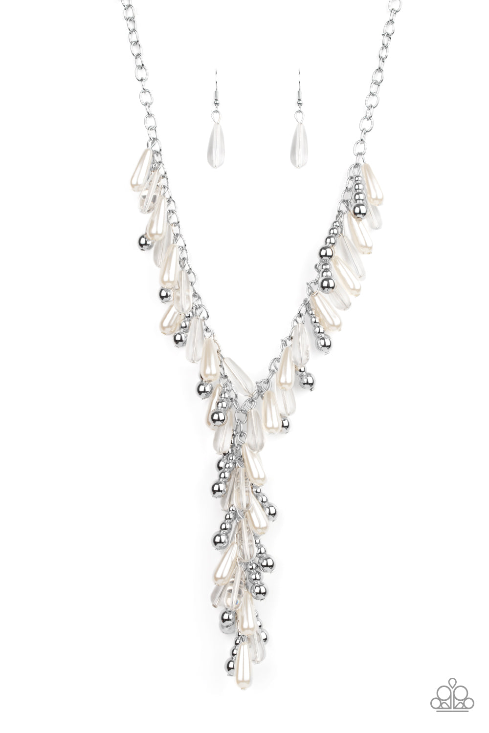 Paparazzi Accessories - Dripping With DIVA-ttitude - White Necklaces