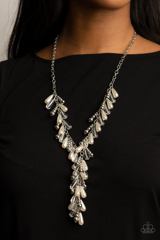 Paparazzi Accessories - Dripping With DIVA-ttitude - White Necklaces