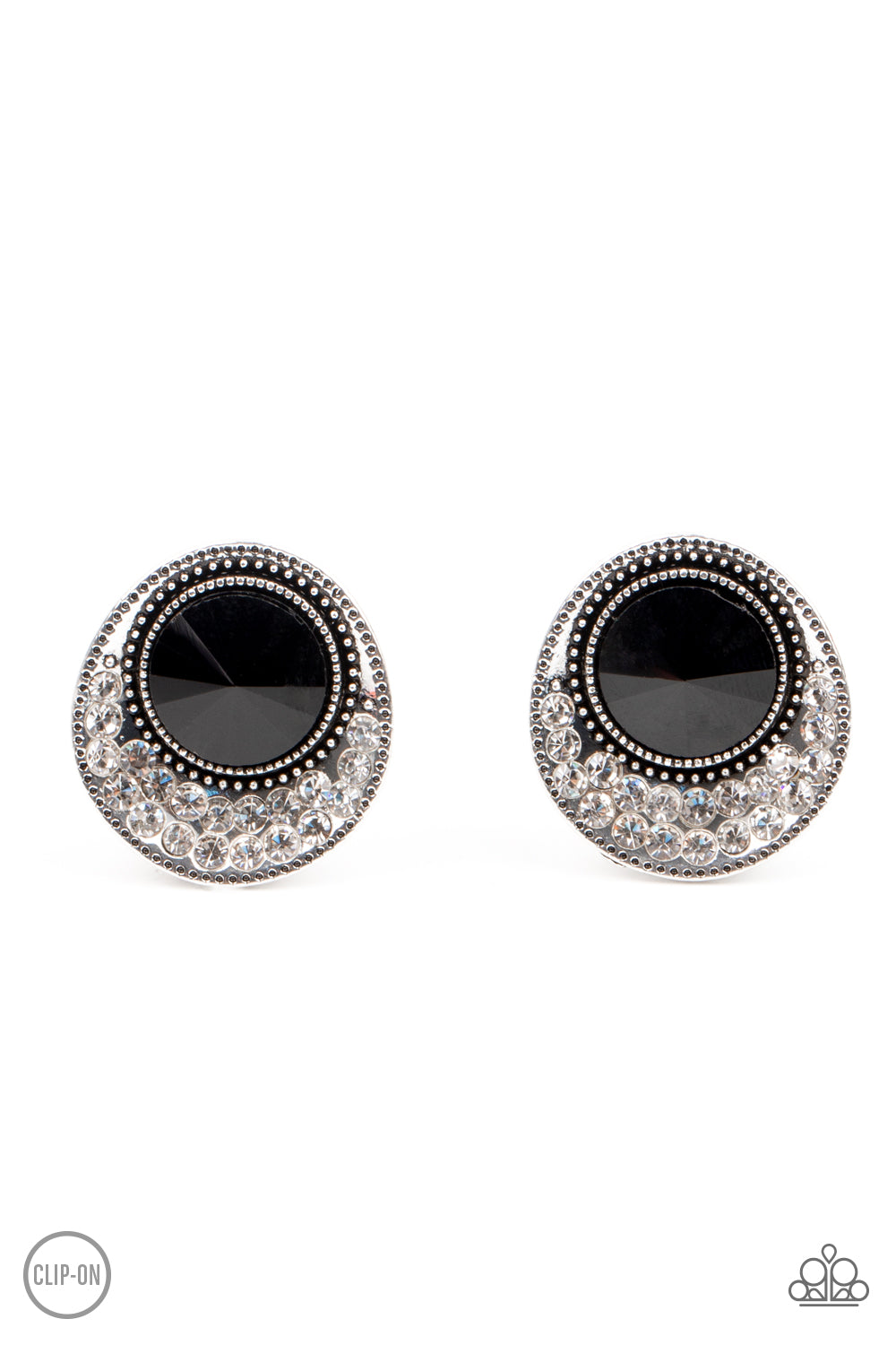 Paparazzi Accessories - Off The RICHER-Scale - Black Earring