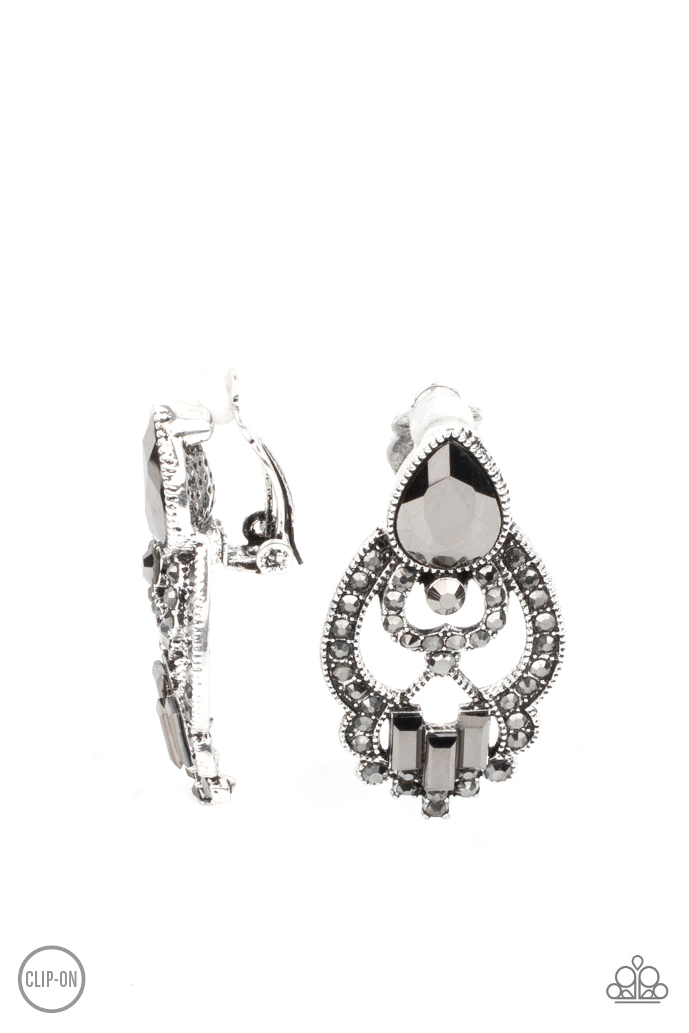 Paparazzi Accessories -Glamour Gauntlet - Silver Earring