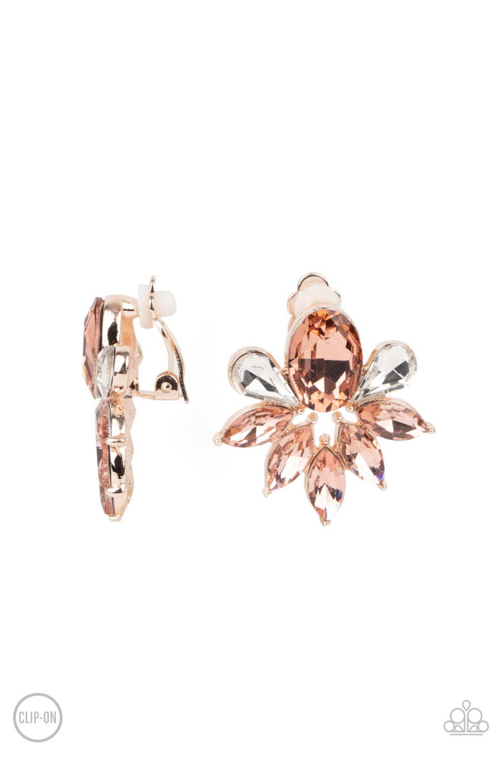 Paparazzi Accessories - Fearless Finesse - Rose Gold Earring