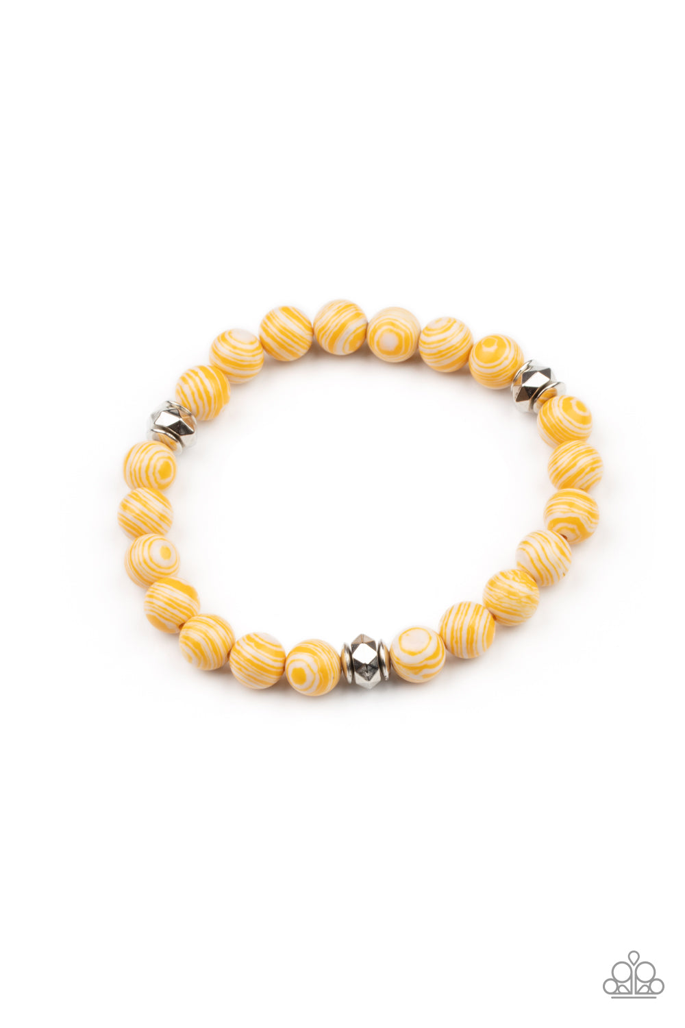 Paparazzi Accessories - Awakened - Yellow Bracelet