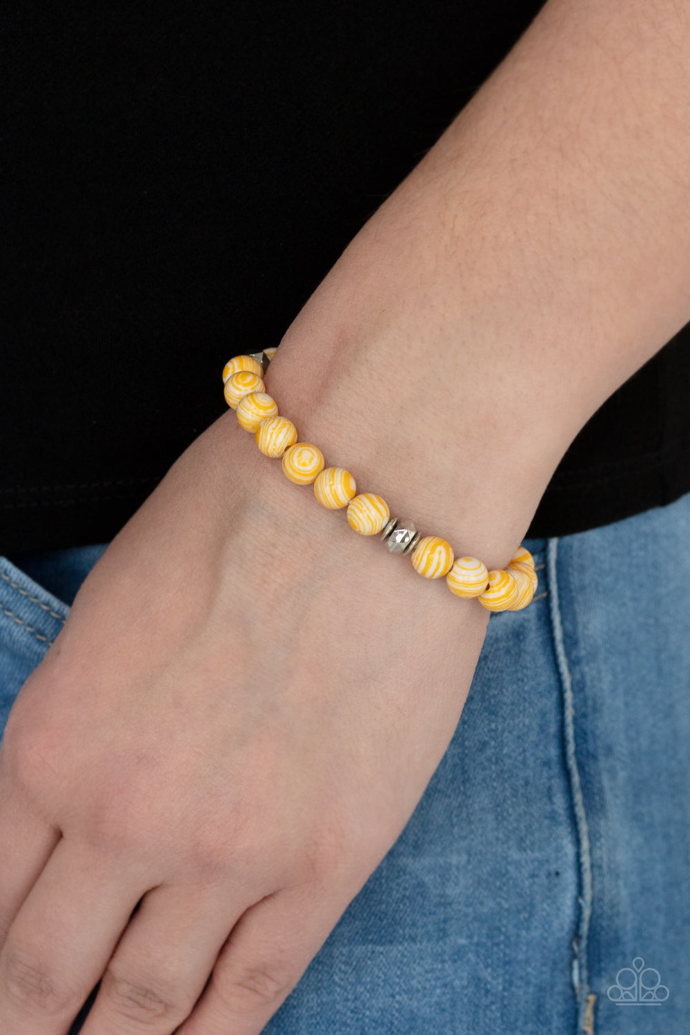 Paparazzi Accessories - Awakened - Yellow Bracelet