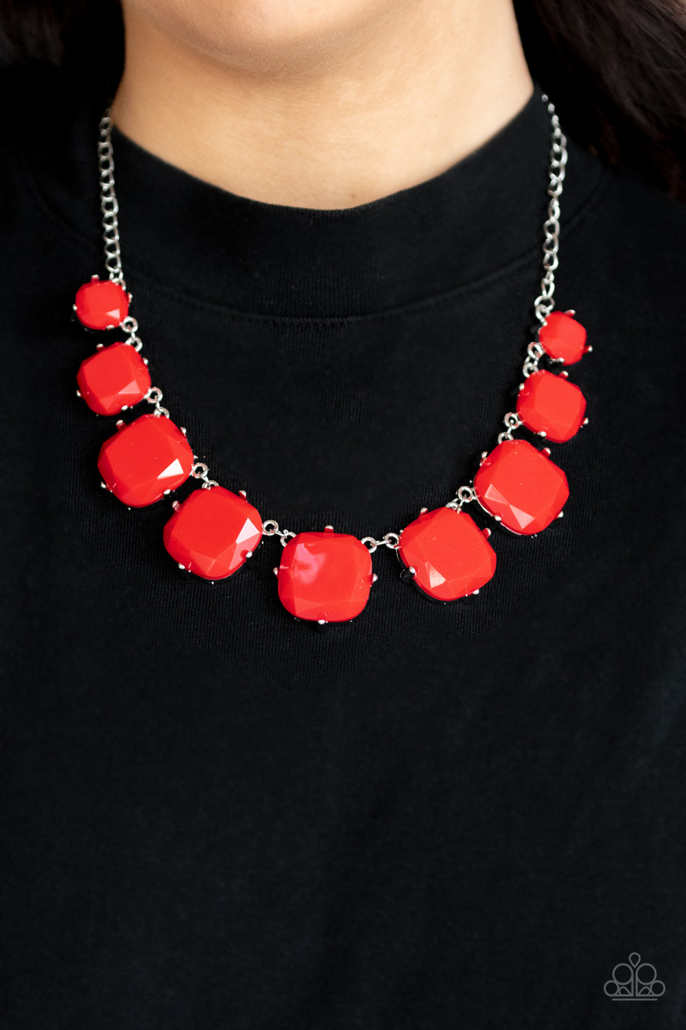 Paparazzi Accessories - Prismatic Prima Donna - Red Necklace