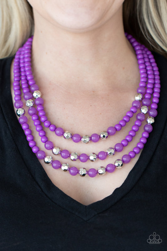 Paparazzi Accessories - STAYCATION All I Ever Wanted - Purple Necklace