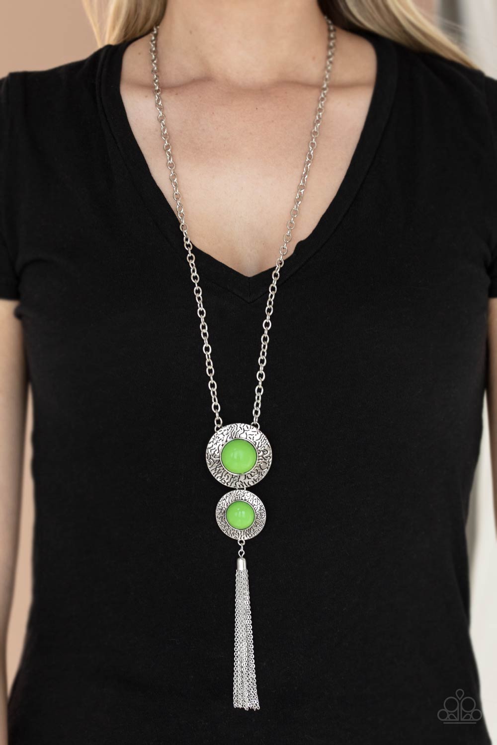 Paparazzi Accessories - Abstract Artistry - Green Necklace