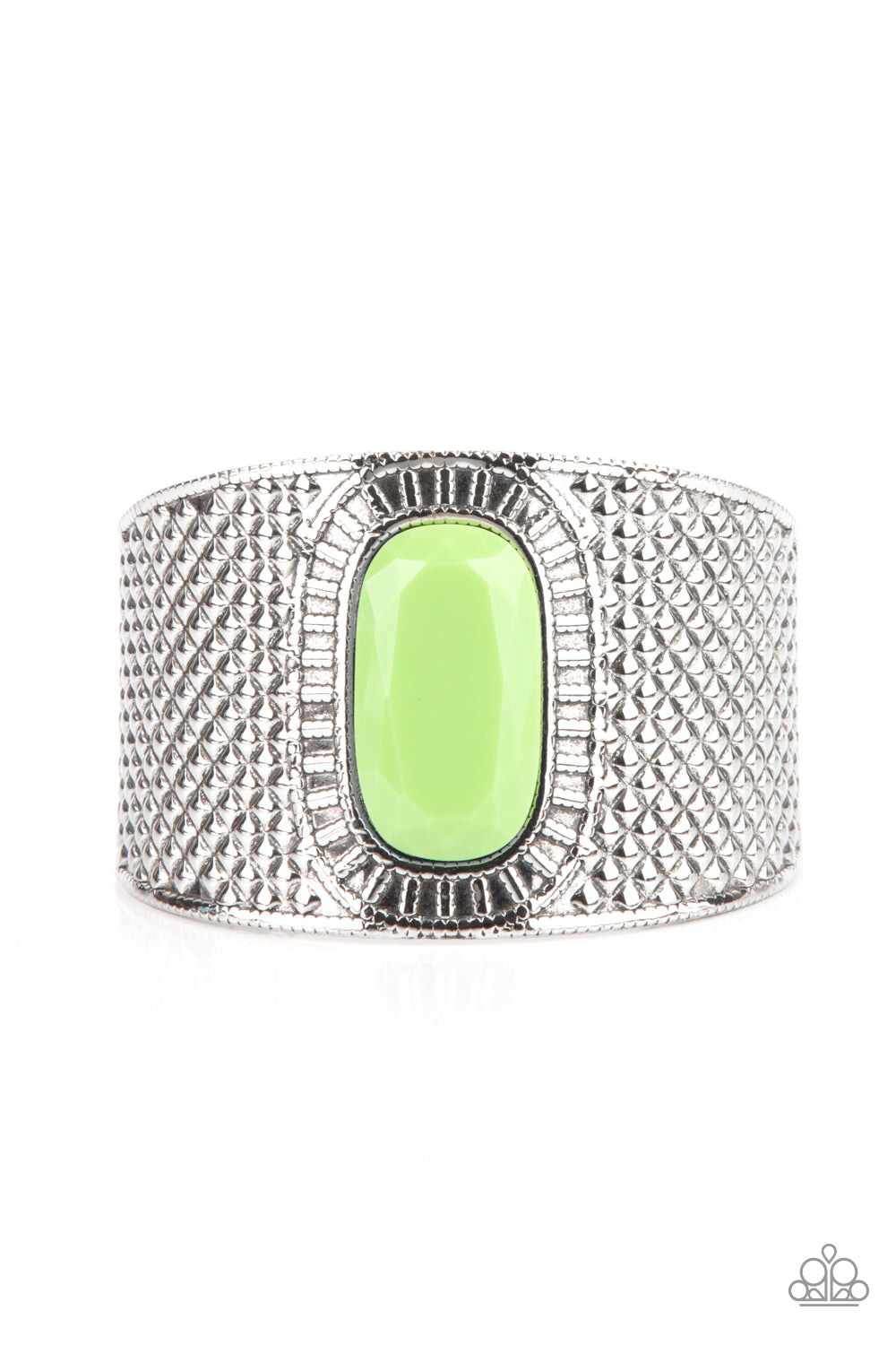 Paparazzi Accessories - Poshly Pharaoh - Green Bracelet