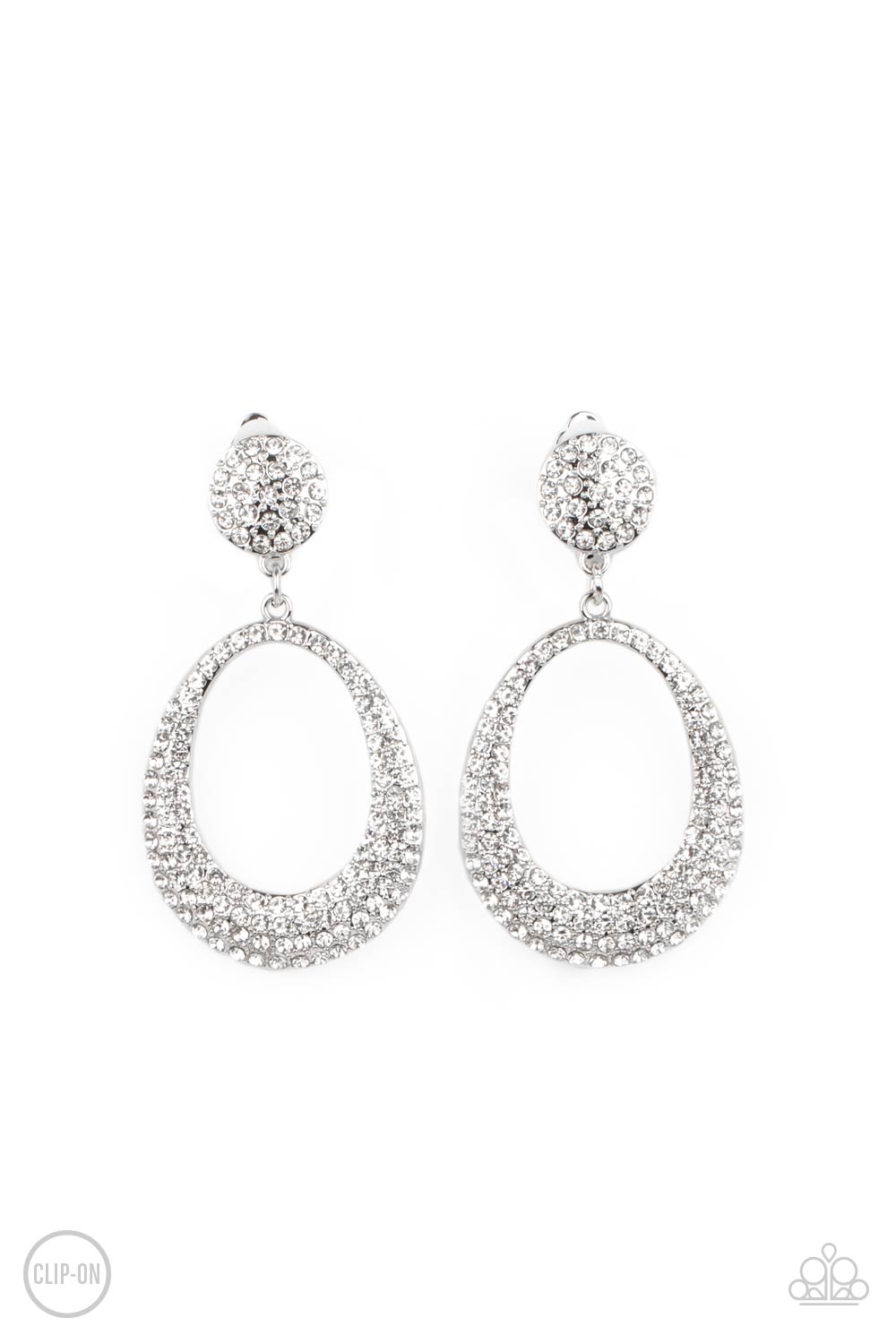 Paparazzi Accessories - Sophisticated Smolder - White Earring