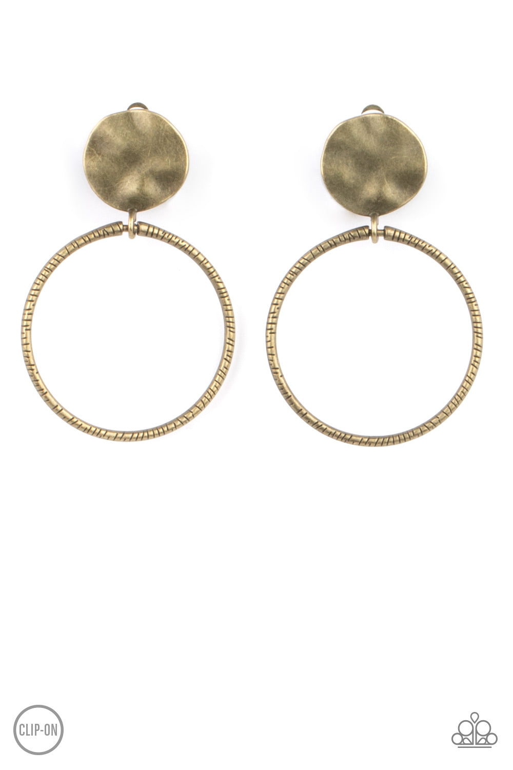 Paparazzi Accessories - Undeniably Urban - Brass Earring