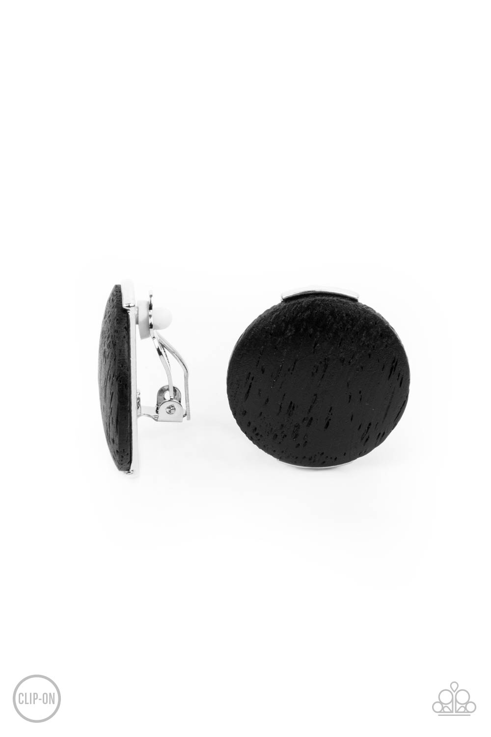 Paparazzi Accessories - WOODWORK It - Black Earring