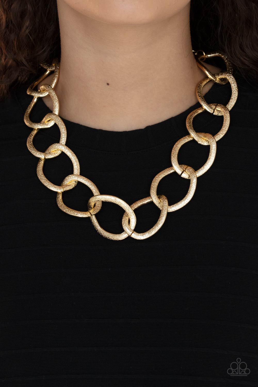 Paparazzi Accessories - Industrial Intimidation - Gold Necklace