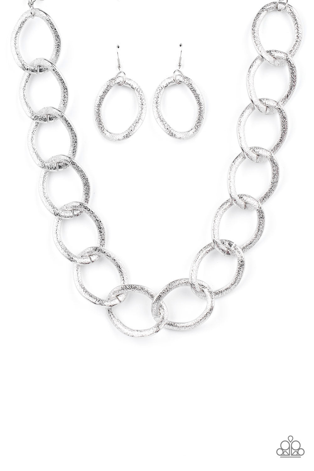 Paparazzi Accessories - Industrial Intimidation - Silver Necklace