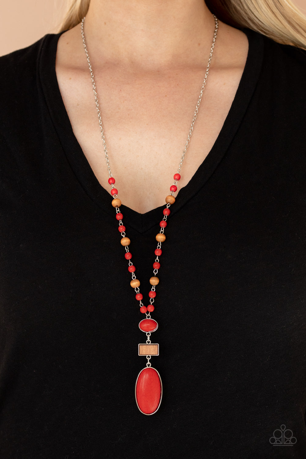 Paparazzi Accessories - Naturally Essential - Red Necklace