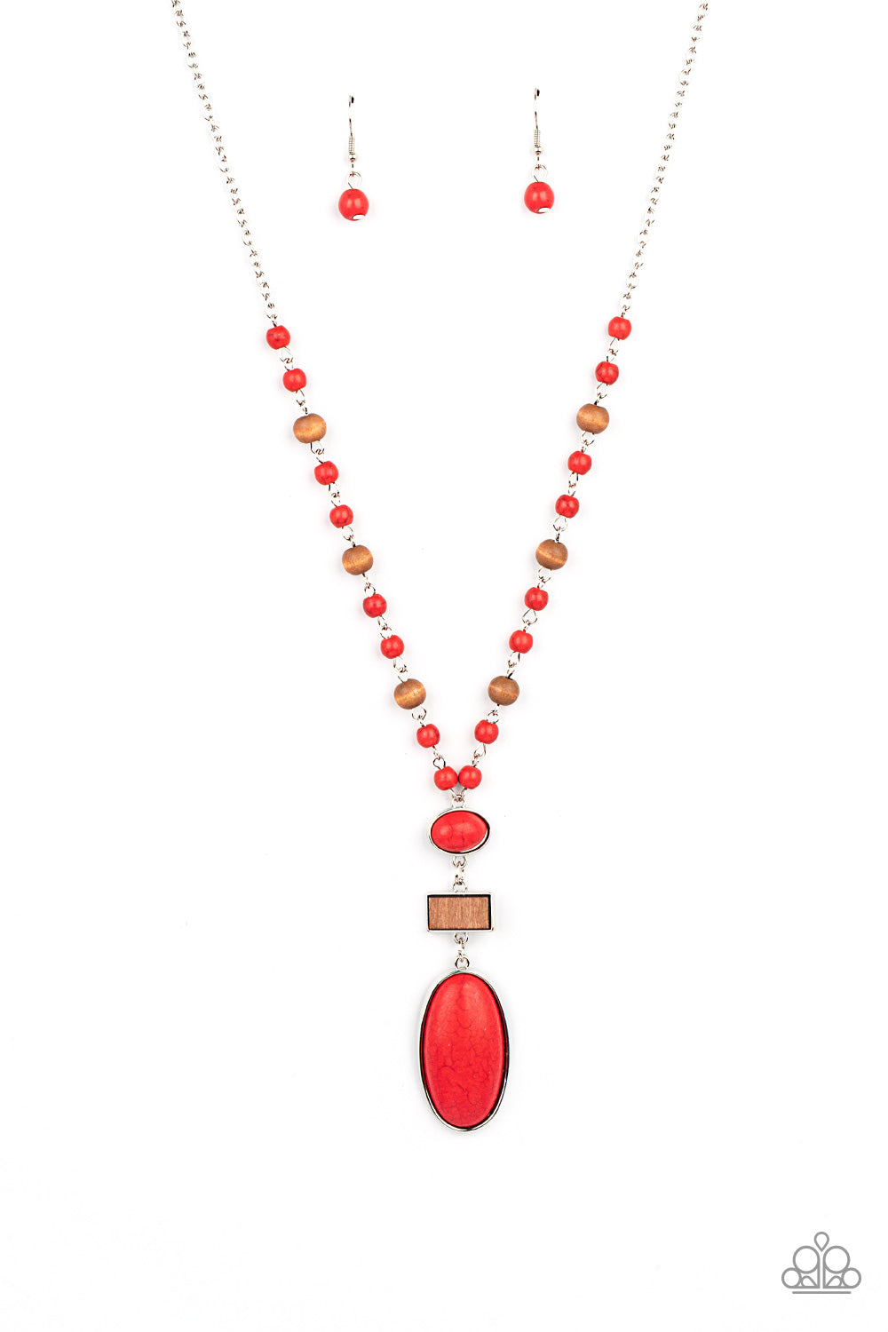 Paparazzi Accessories - Naturally Essential - Red Necklace