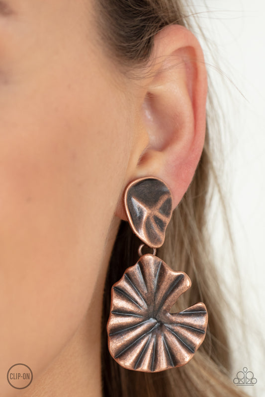 Paparazzi Accessories - Empress Of The Amazon - Copper Earring