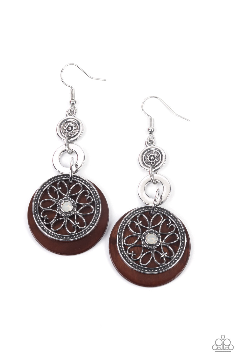 Paparazzi Accessories - Royal Marina - Brown Earring