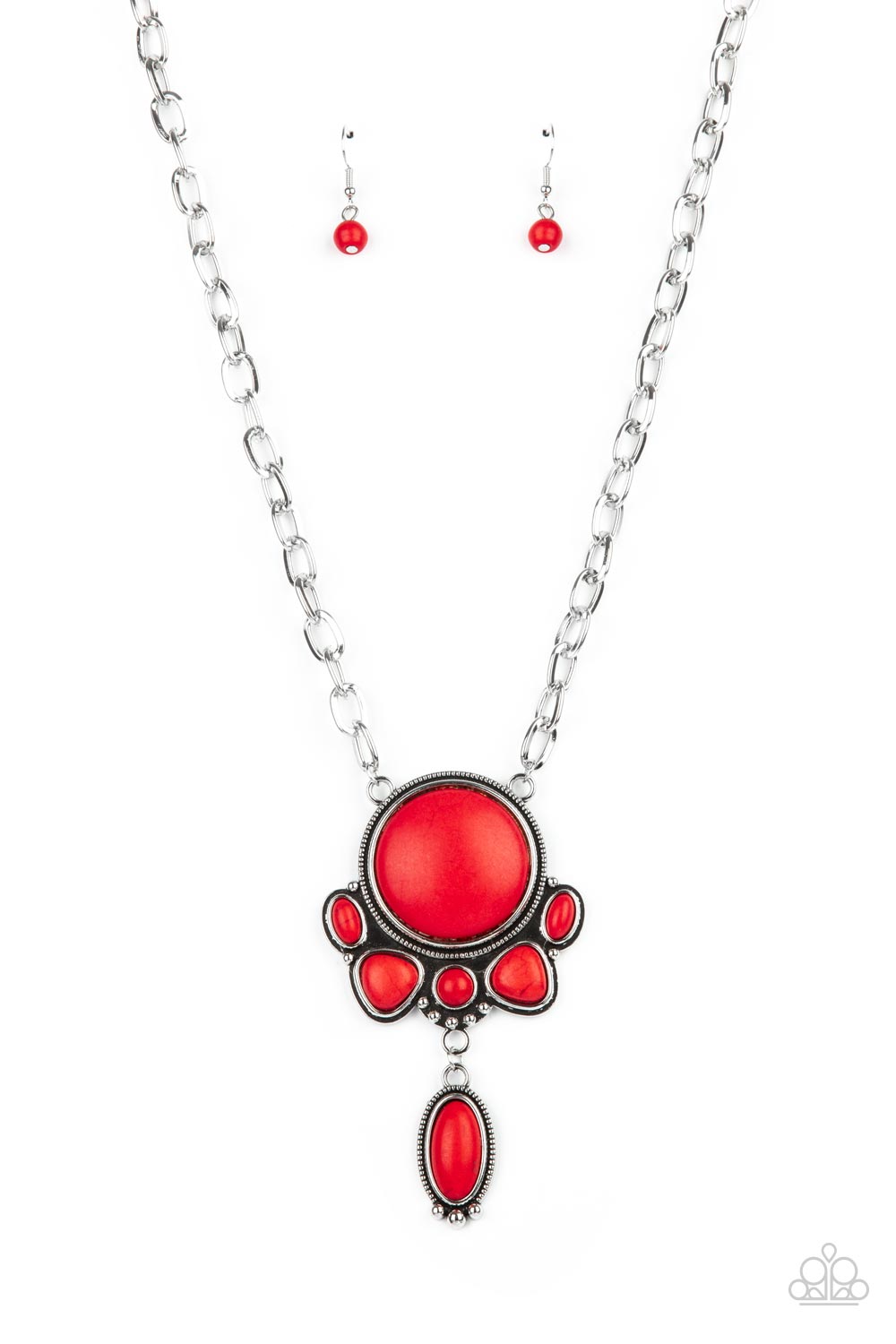 Paparazzi Accessories - Geographically Gorgeous - Red Necklace